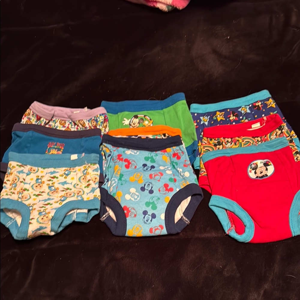 Disney Red and Blue Cartoon Underwear Set